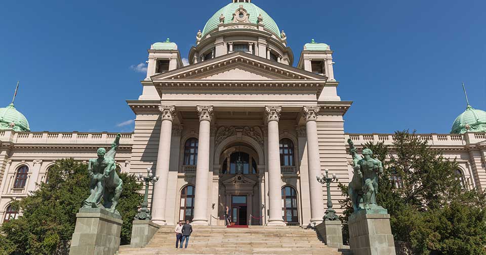 All the capital cities of Serbia