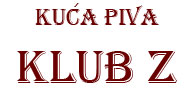 KUĆA PIVA KLUB Z Zaječar - Slika logo
