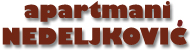 APARTMANI NEDELJKOVIĆ Aranđelovac - Slika logo