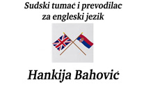 COURT INTERPRETER AND  TRANSLATOR  FOR  ENGLISH  LANGUAGE HANKIJA BAHOVIC Novi Pazar - Photo logo 