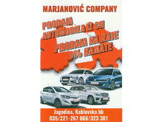 MARJANOVIĆ COMPANY DOO Auto placevi Jagodina - Slika 1