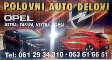 POLOVNI AUTO DELOVI OPEL Aranđelovac