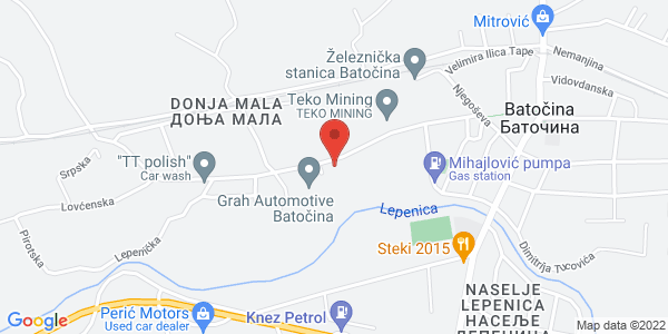 AUTO CENTAR JOVALEX DOO, Kneza Miloša Obrenovića 9, Batočina
