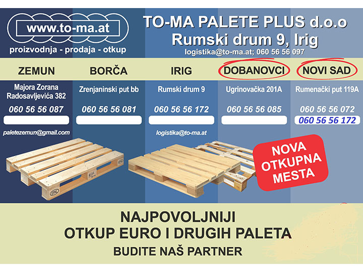 Photo 1 - TO-MA PALETE PLUS LTD - Production of packaging, Novi Sad