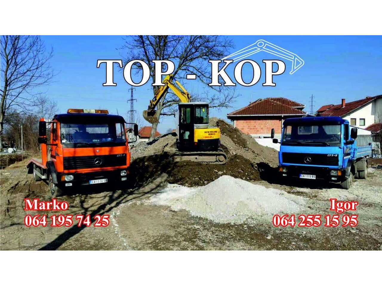 Slika 1 - ISKOPI TOP - KOP - Građevinske firme i usluge, Čačak